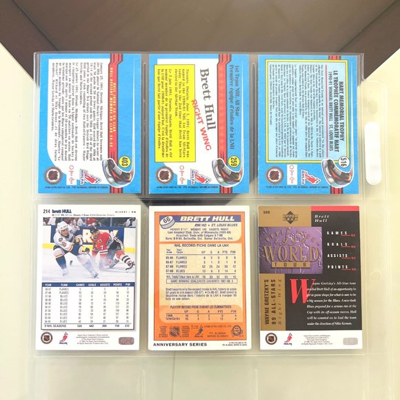 Brett Hull 15 Various NHL Hockey Cards from 1990 to 1995! - Picture 4 of 10